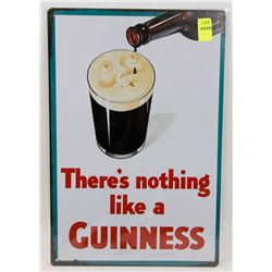 NEW 12" X 8" THERE'S NOTHING LIKE A GUINNESS METAL