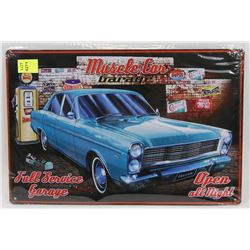 NEW 12" X 8" MUSCLE CAR GARAGE METAL SIGN