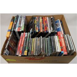 BOX OF ASSORTED DVDS