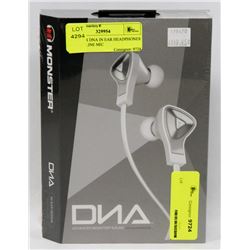 MONSTER DNA IN EAR HEADPHONES WITH IN LINE MIC