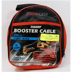 JUSTINCASE 250 AMP 6 GAUGE 12FT LIGHT DUTY BOOSTER