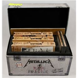 METALLICA COLLECTORS BOX WITH VHS.