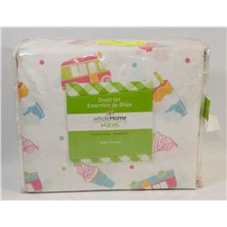 NEW SEARS KIDS DOUBLE FULL SHEET SET 4 PC'S