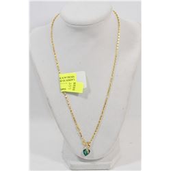 LADIES 3D HEART PENDANT AND NECKLACE SET
