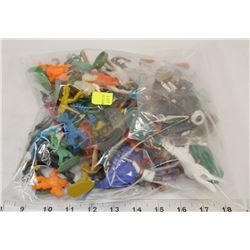 BAG OF VINTAGE SMALL TOYS