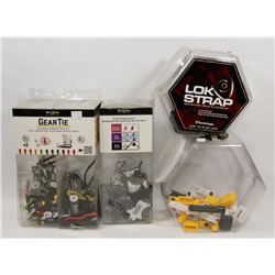 FLAT OF STRINGWINDERS, REUSABLE RUBBER TWIST TIES,