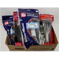 FLAT OF ASSORTED VEHICLE MOUNTING KITS FOR