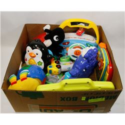 BOX OF TODDLER INTERACTIVE TOYS -