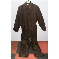 NEW SIZE 40R MARV HOLLAND BROWN COVERALLS