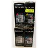 Image 1 : LOT OF 4 LEXMARK HIGH YIELD TONER, BLACK, CYAN