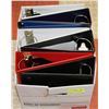 Image 1 : BOX OF 7 ASSORTED SIZE BINDERS