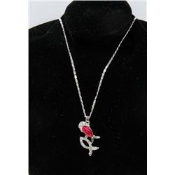 NEW TWO FISH SWIMMING AS ONE PENDANT AND NECKLACE