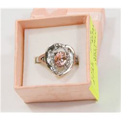 VINTAGE ART DECO WHITE WEDDING RING