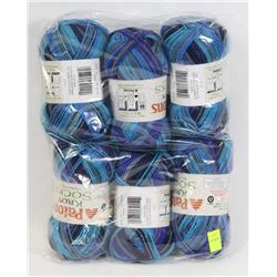 6 BALLS OF PATONS KROY SOCKS FX YARN
