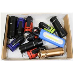 LOT OF EDDIE BAUER MULTIFUNCTION FLASHLIGHTS