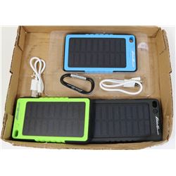 LOT OF 3 EDDIE BAUER SOLAR POWER BANKS 6000MAH