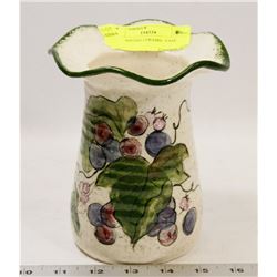 HAND PAINTED CERAMIC VASE-PORTUGAL