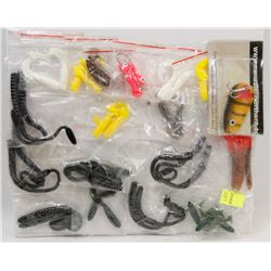 SHEET OF LURES AND BAIT