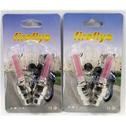 NEW! 4PCS UNIVERSAL LED VALVE CAP LIGHTS