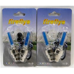 NEW! 4PCS UNIVERSAL LED VALVE CAP LIGHTS