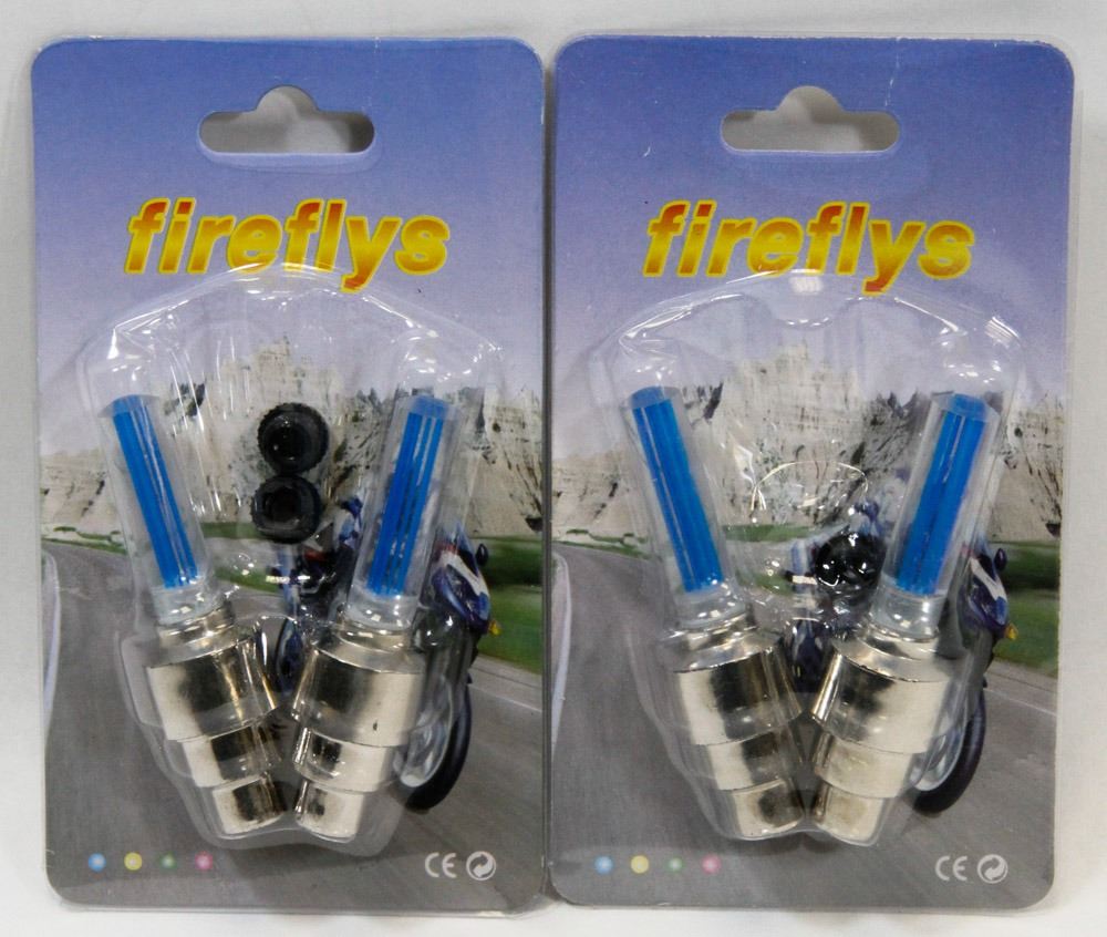 NEW! 4PCS UNIVERSAL LED VALVE CAP LIGHTS