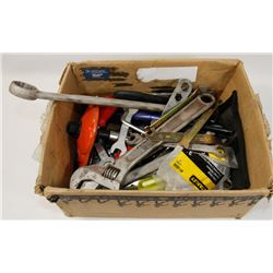 BOX OF ASSORTED TOOLS