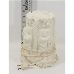 BISQUE PORCELAIN ANGLE LAMP