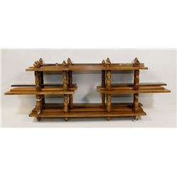 SET OF THREE WOOD WALL UNITS