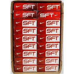 FLAT OF NIKE SFT RECLAIMED GOLF BALLS.