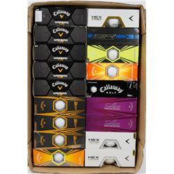 FLAT OF CALLAWAY RECLAIMED GOLF BALLS.