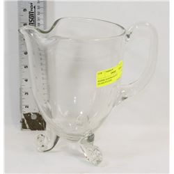 BARSKI HANDMADE ROUND FOOTED GLASS PITCHER