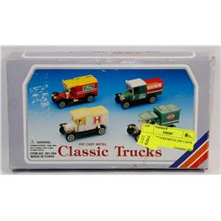 CLASSIC TRUCKS METAL DIE CASTS IN BOX.