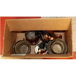 BOX OF BRASS CONTENTS.