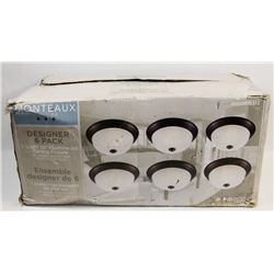 UNOPENED 6 PACK OF 10" CEILING FIXTURES.