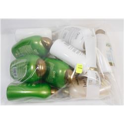 LARGE BAG OF ASSORTED BATH SHAMPOOS AND