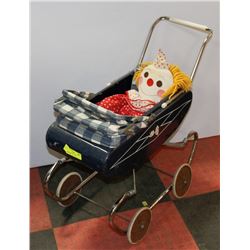 VINTAGE GENDRON BABY STROLLER.