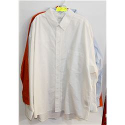 LOT OF 3 NEW SIZE LARGE MENS DRESS SHIRTS