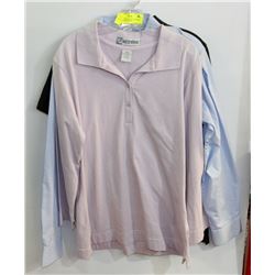 LOT OF 3 NEW SIZE MED WOMANS GOLF& DRESS SHIRTS