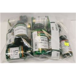 BAG OF ASSORTED NATURES BOUNTY VITAMINS