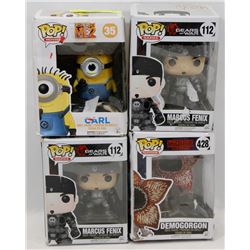 LOT OF 4 FUNKO POPS