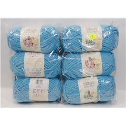 BUNDLE OF 6 BALLS OF BERNAT YARN
