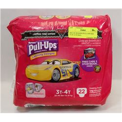 BAG OF HUGGIES PULL-UPS SIZE 3T-4T 22 IN BAG.