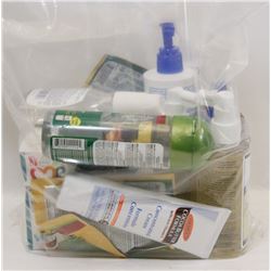 BAG OF ASSORTED HAIR CARE PRODUCTS