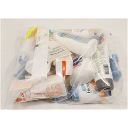 BAG OF ASSORTED FACE CARE PRODUCTS