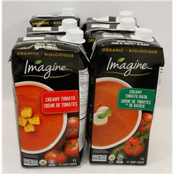LOT OF 6 ASSORTED 1L IMAGINE TOMATO SOUPS