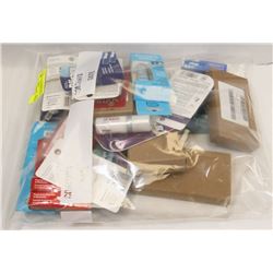 BAG OF ASSORTED ORAL AND LIP CARE PRODUCTS.