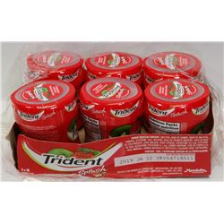 LOT OF 6 TRIDENT SPLASH GUM.