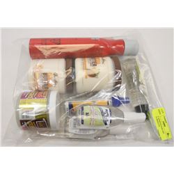 BAG OF ASSORTED HAIR AND BEAUTY PRODUCTS.