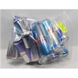 BAG OF ASSORTED RED BULL.