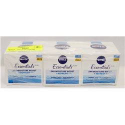 LOT OF 3 NIVEA DAY CREAM